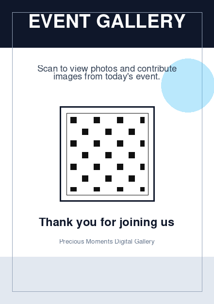 Corporate Event QR code template